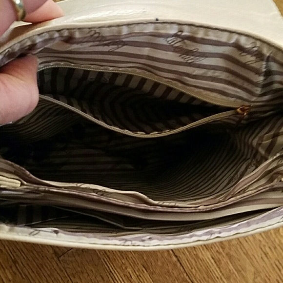 LIGHT TAUPE BACKPACK. 12 by 13 in x 4 in. - Picture 5 of 12